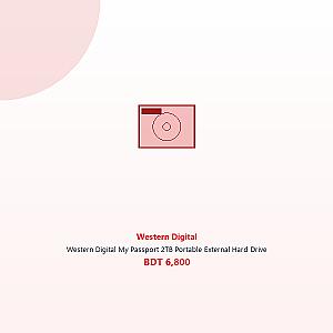 Western Digital My Passport 2TB Portable External Hard Drive