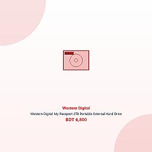 Western Digital My Passport 2TB Portable External Hard Drive