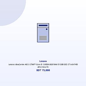 Lenovo IdeaCentre AIO 3 27IAP7 Core i5 12450H 8GB RAM 512GB SSD 27 Inch FHD All-in-One PC