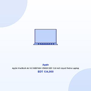 Apple MacBook Air M2 8GB RAM 256GB SSD 13.6 Inch Liquid Retina Laptop