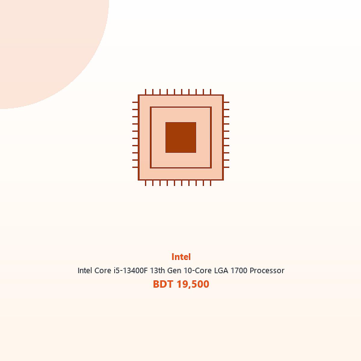 Intel Core i5-13400F 13th Gen 10-Core LGA 1700 Processor