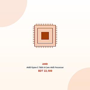 AMD Ryzen 5 7600 6-Core AM5 Processor