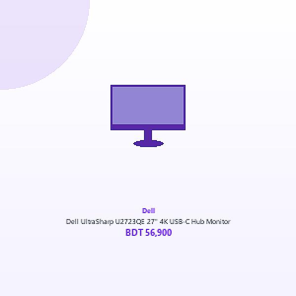 Dell UltraSharp U2723QE 27" 4K USB-C Hub Monitor
