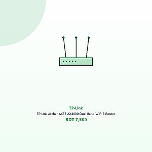 TP-Link Archer AX55 AX3000 Dual Band WiFi 6 Router